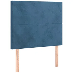 vidaXL Têtes de lit 2 pcs Bleu foncé 80x5x78/88 cm Velours pas cher