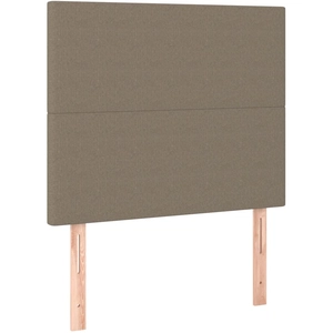 vidaXL Têtes de lit 2 pcs Taupe 90x5x78/88 cm Tissu pas cher