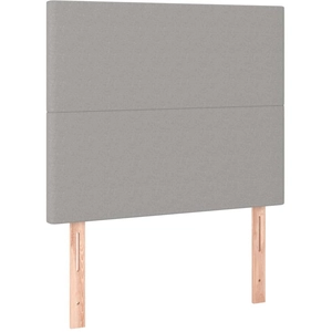 vidaXL Têtes de lit 2 pcs Gris clair 100x5x78/88 cm Tissu pas cher