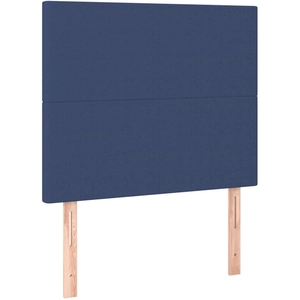 vidaXL Têtes de lit 2 pcs Bleu 80x5x78/88 cm Tissu pas cher