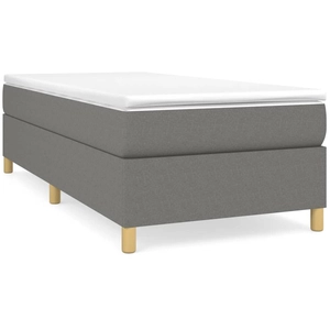 vidaXL Cadre de lit Gris foncé 90x200 cm Tissu pas cher