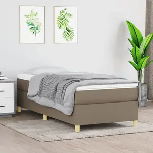 vidaXL Cadre de lit Taupe 80x200 cm Tissu pas cher