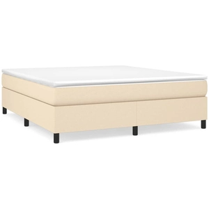 vidaXL Cadre de lit Crème 180 x 200 cm Tissu pas cher