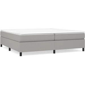 vidaXL Cadre de lit Gris clair 200x200 cm Tissu pas cher