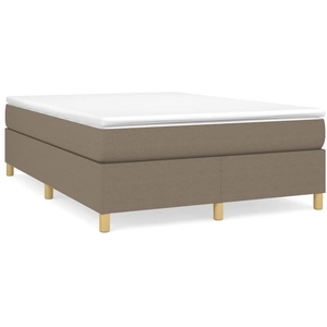 vidaXL Cadre de lit sans matelas taupe 160x200 cm tissu pas cher