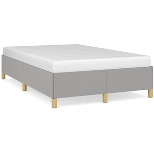 Sommier à ressorts de lit Gris clair 120x200 cm Tissu Vidaxl Light grey pas cher