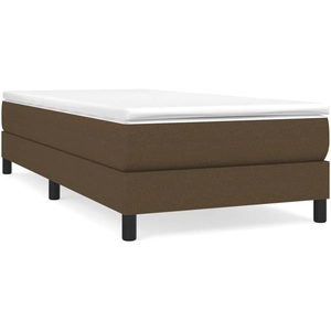 vidaXL Cadre de lit Marron foncé 80x200 cm Tissu