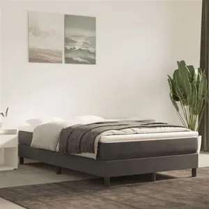 Comparateur de prix : vidaXL Cadre de lit Gris foncé 120x200 cm Velours