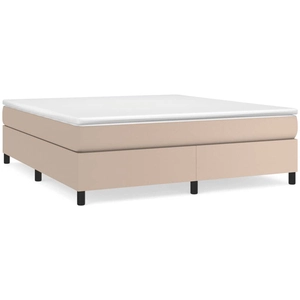 vidaXL Cadre de lit Cappuccino 180x200 cm Similicuir pas cher