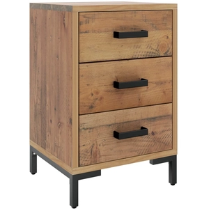 vidaXL Table de chevet Marron 40x30x55 cm Bois de pin massif pas cher