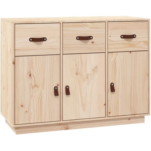 vidaXL Buffet 100x40x75 cm Bois massif de pin pas cher
