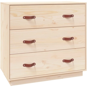 vidaXL Buffet 80x40x75 cm Bois massif de pin pas cher