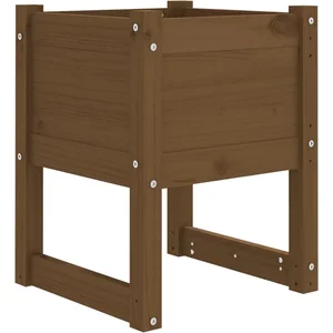vidaXL Jardinière Marron miel 40x40x52,5 cm Bois massif de pin pas cher