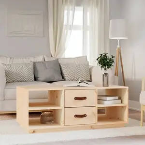 vidaXL Table basse 100x50x41 cm Bois massif de pin pas cher