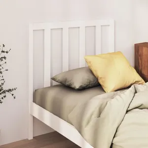 vidaXL Tête de lit Blanc 95x4x100 cm Bois massif de pin pas cher