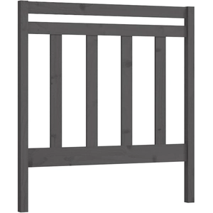 vidaXL Tête de lit Gris 95x4x100 cm Bois massif de pin pas cher