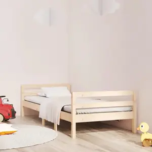 vidaXL Cadre de lit 90x200 cm Bois de pin massif pas cher