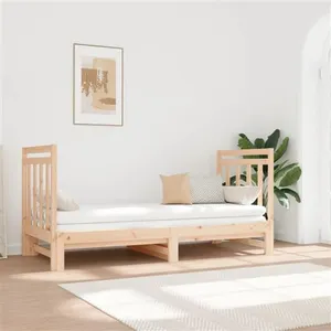 Non communiqué vidaXL Lit coulissant 2x(90x190) cm Bois de pin massif pas cher