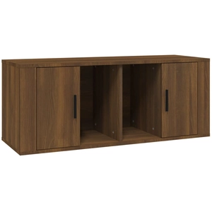 vidaXL Meuble TV Chêne marron 100x35x40 cm Bois d'ingénierie