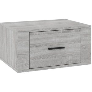 vidaXL Table de chevet murale Sonoma gris 50x36x25 cm pas cher