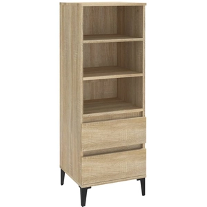 vidaXL Buffet haut Chêne sonoma 40x36x110 cm Bois d'ingénierie pas cher