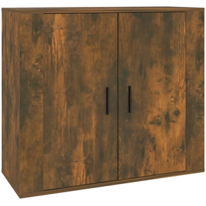 vidaXL Buffet Chêne fumé 80x33x70 cm Bois d'ingénierie pas cher
