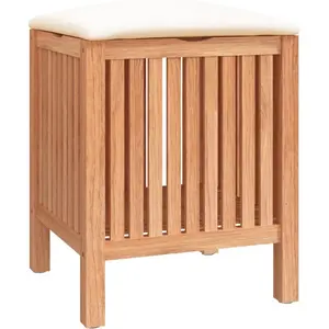 Comparateur de prix : vidaXL Tabouret de salle de bain 40,5x40x52 cm Bois massif de noyer