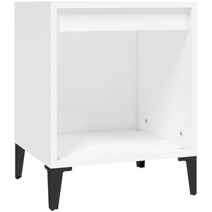 vidaXL Tables de chevet 2 pcs Blanc 40x35x50 cm pas cher