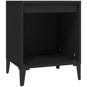 vidaXL Table de chevet Noir 40x35x50 cm pas cher