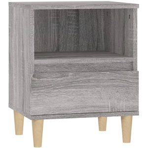 vidaXL Tables de chevet 2 pcs Sonoma gris 40x35x50 cm pas cher