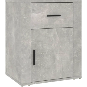 vidaXL Table de chevet Gris béton 50x36x60 cm Bois d'ingénierie pas cher