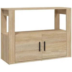 vidaXL Buffet Chêne sonoma 80x30x60 cm Bois d'ingénierie pas cher