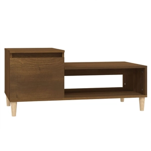 Comparateur de prix : vidaXL Table basse Chêne marron 100x50x45 cm Bois d'ingénierie