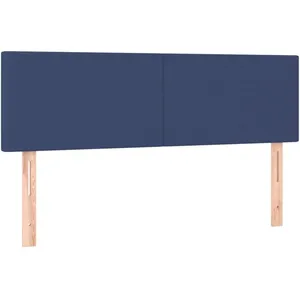 vidaXL Tête de lit à LED Crème 144x5x78/88 cm Tissu pas cher