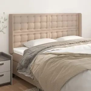 vidaXL Tête de lit avec oreilles Cappuccino 183x16x118/128 cm pas cher