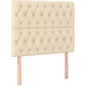 Comparateur de prix : vidaXL Têtes de lit 4 pcs Crème 72x7x78/88 cm Tissu