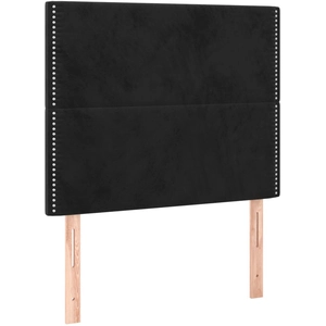 vidaXL Têtes de lit 2 pcs Noir 90x5x78/88 cm Velours pas cher