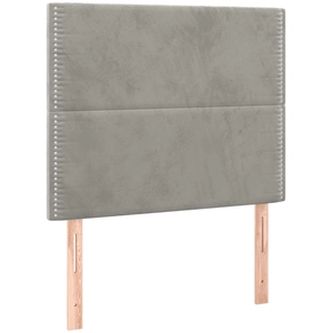 Comparateur de prix : vidaXL Têtes de lit 2 pcs Gris clair 100x5x78/88 cm Velours