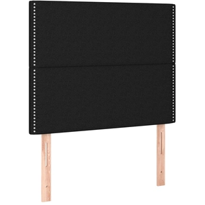 vidaXL Têtes de lit 4 pcs Noir 90x5x78/88 cm Tissu pas cher