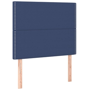 vidaXL Têtes de lit 2 pcs Bleu 90x5x78/88 cm Tissu pas cher
