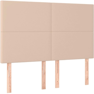 vidaXL Têtes de lit 4 pcs Cappuccino 72x5x78/88 cm Similicuir pas cher