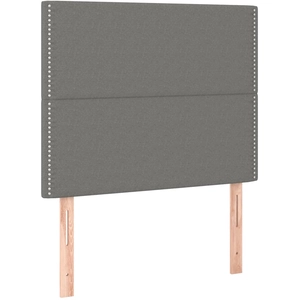 vidaXL Têtes de lit 4 pcs Gris foncé 72x5x78/88 cm Tissu pas cher