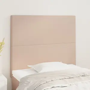 vidaXL Têtes de lit 2 pcs Cappuccino 100x5x78/88 cm Similicuir pas cher