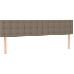 vidaXL Têtes de lit 4 pcs Taupe 80x5x78/88 cm Tissu pas cher