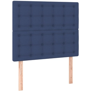 vidaXL Têtes de lit 2 pcs Bleu 80x5x78/88 cm Tissu pas cher