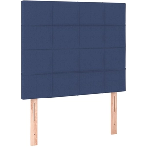 vidaXL Têtes de lit 2 pcs Bleu 100x5x78/88 cm Tissu pas cher
