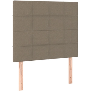 vidaXL Têtes de lit 2 pcs Taupe 100x5x78/88 cm Tissu pas cher