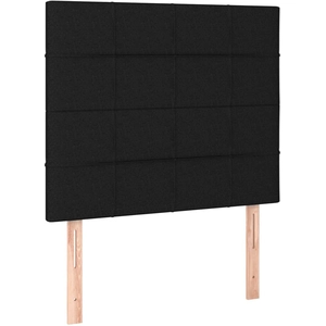 vidaXL Têtes de lit 2 pcs Noir 80x5x78/88 cm Tissu pas cher