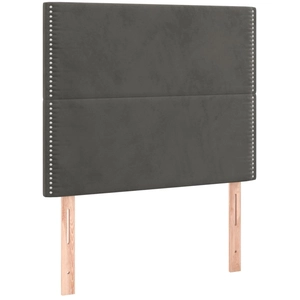 vidaXL Têtes de lit 4 pcs Gris foncé 80x5x78/88 cm Velours pas cher
