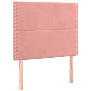 vidaXL Têtes de lit 2 pcs Rose 100x5x78/88 cm Velours pas cher